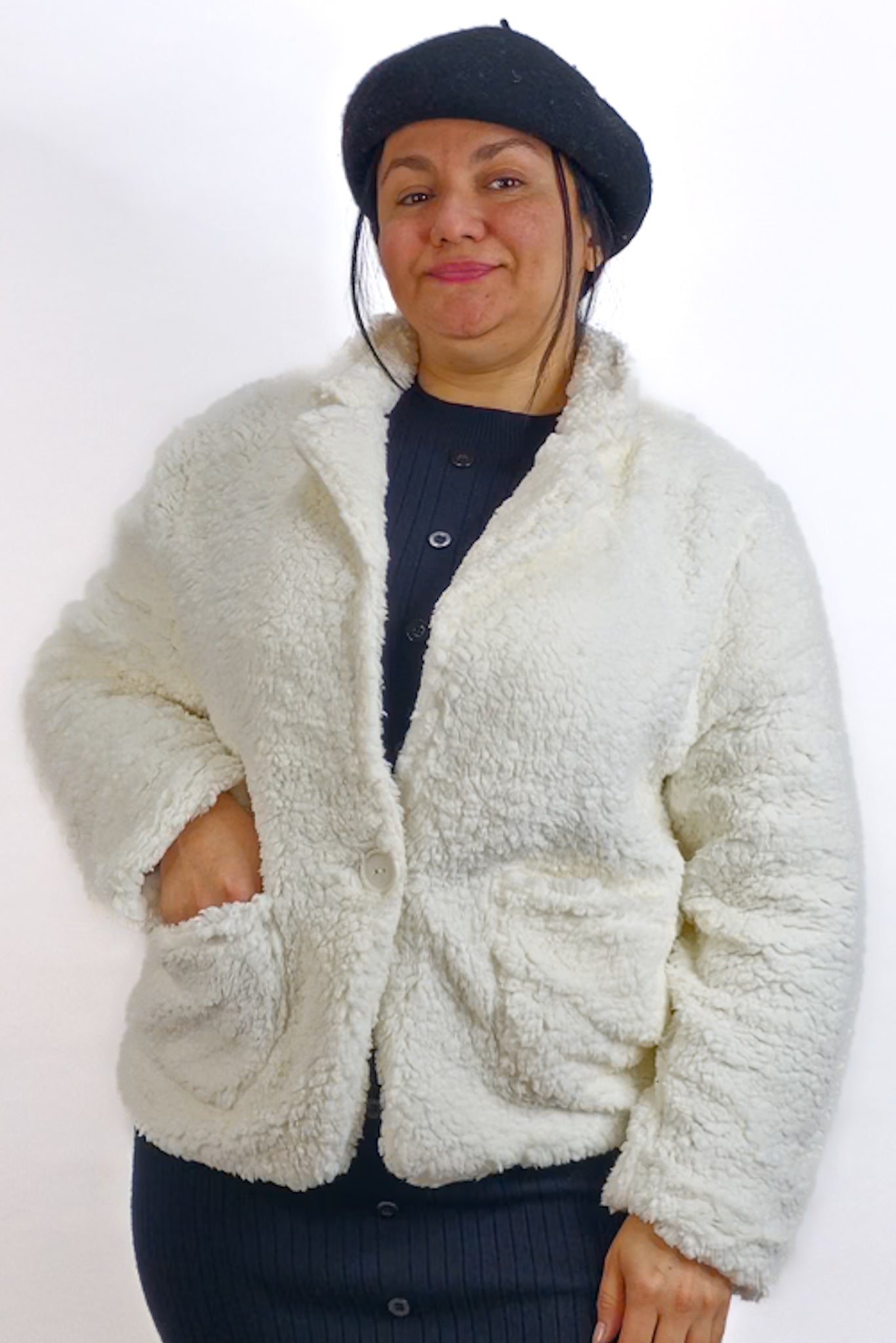 Blazer Peludo Moda Cristiana Modesta Cristianas Chile
