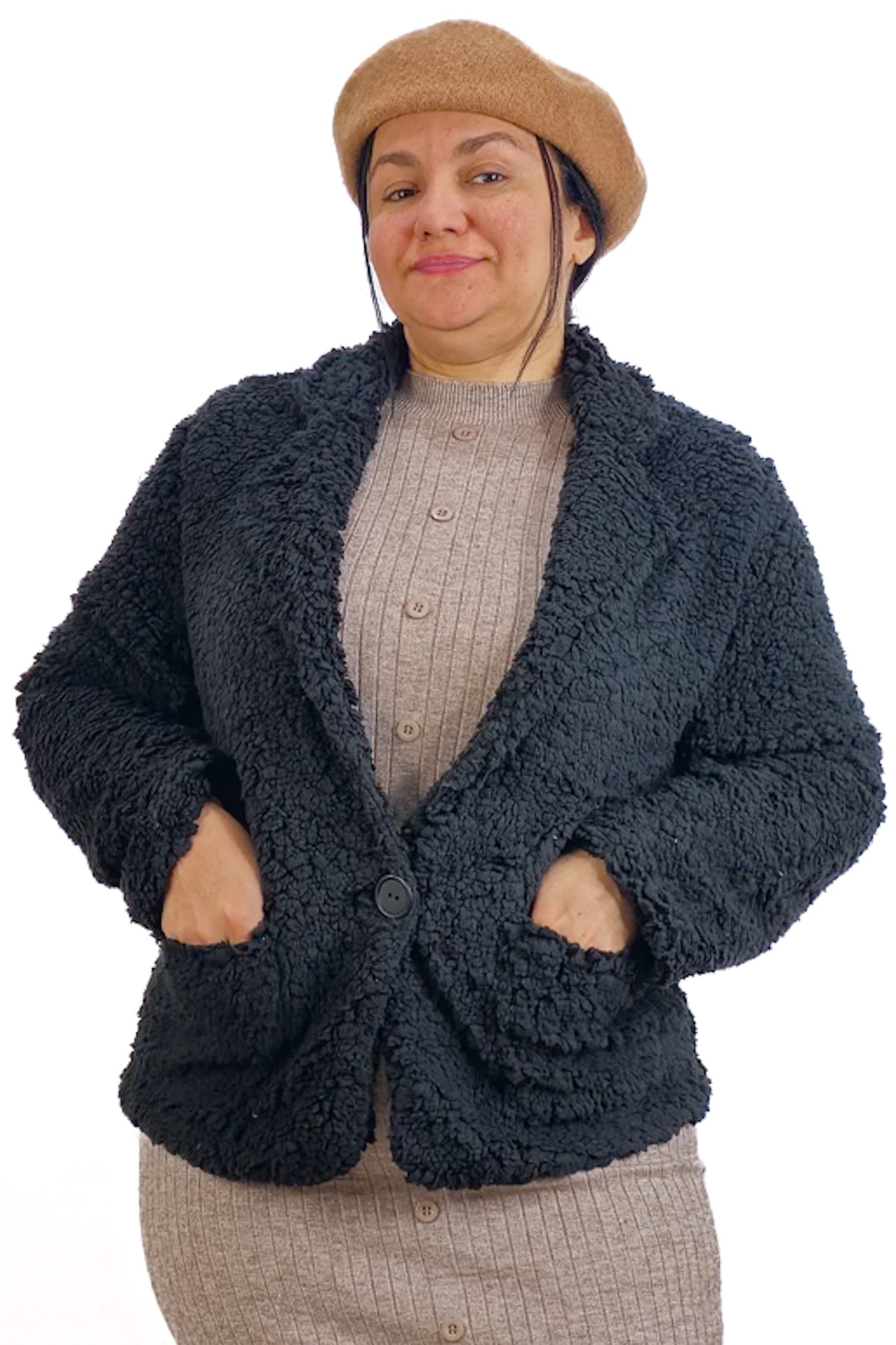 Blazer Peludo Moda Cristiana Modesta Cristianas Chile