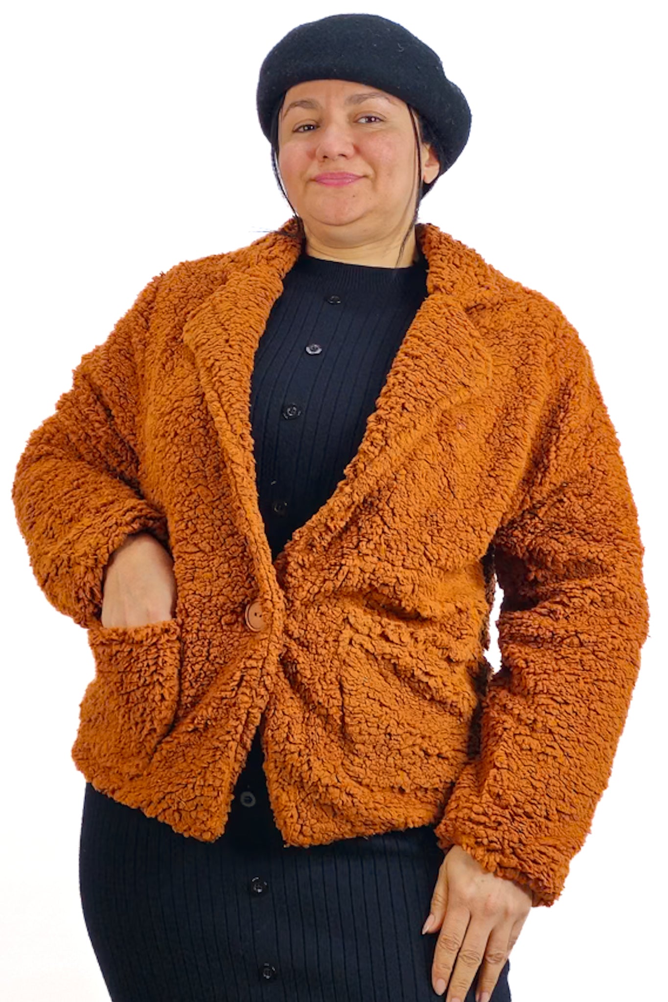 Blazer Peludo Moda Cristiana Modesta Cristianas Chile