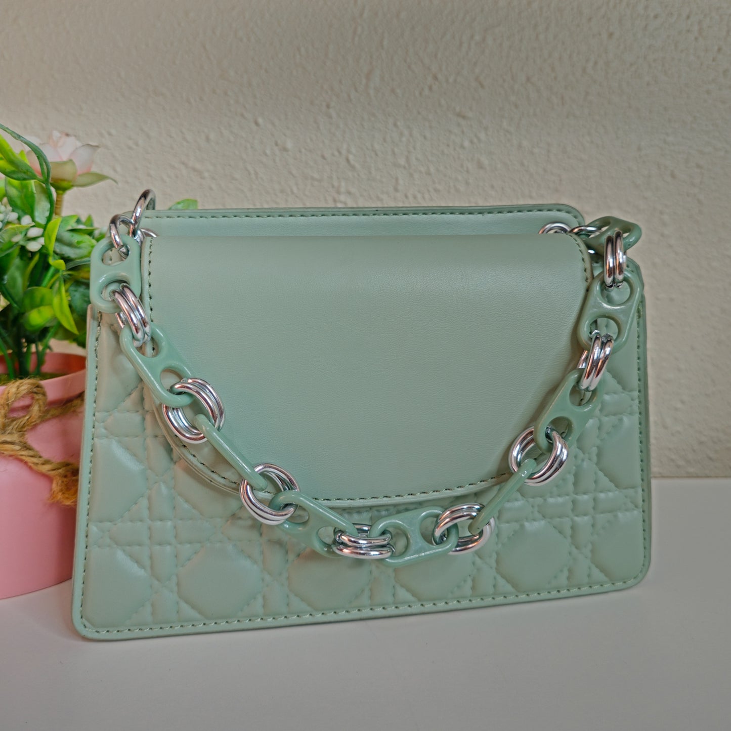 Cartera Verde Agua