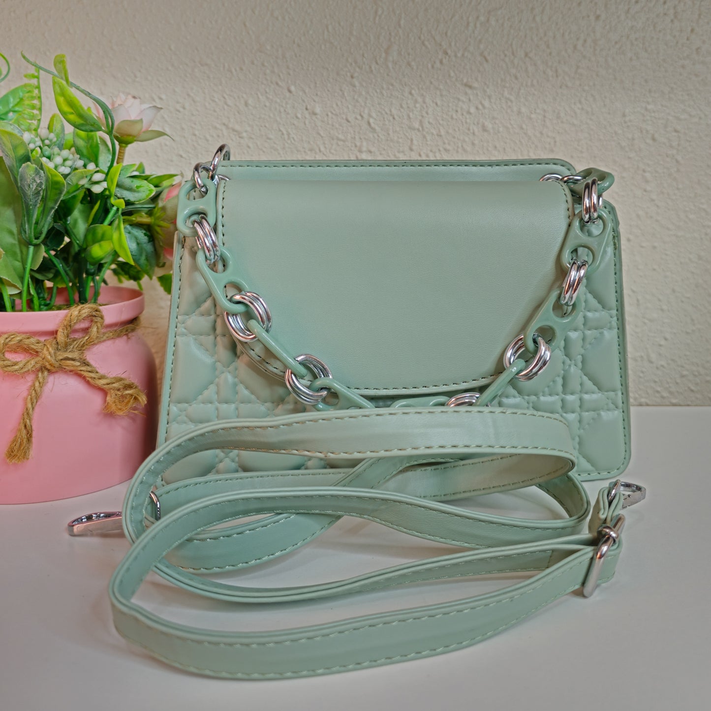 Cartera Verde Agua