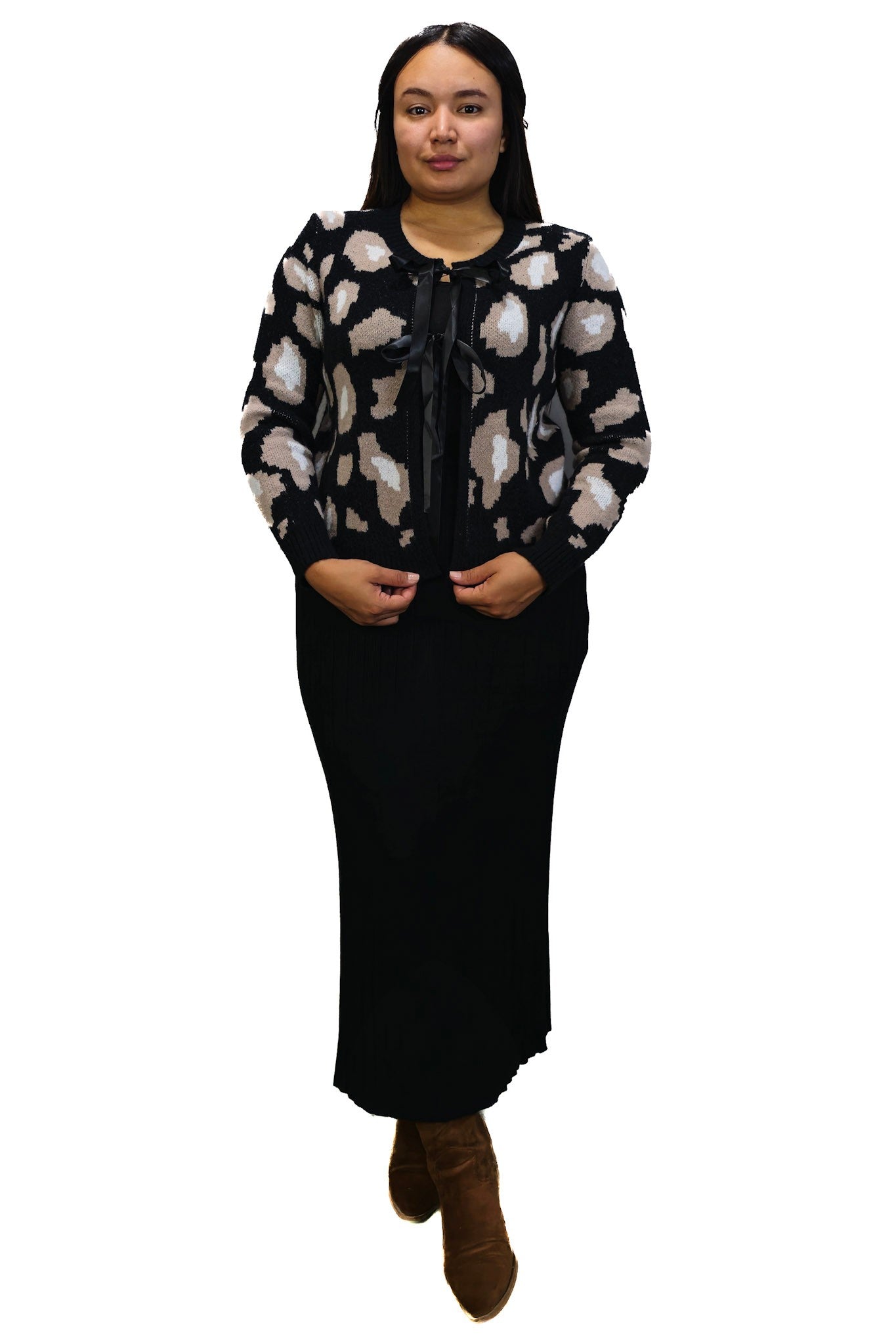 Chaleco de Lana Animal Print