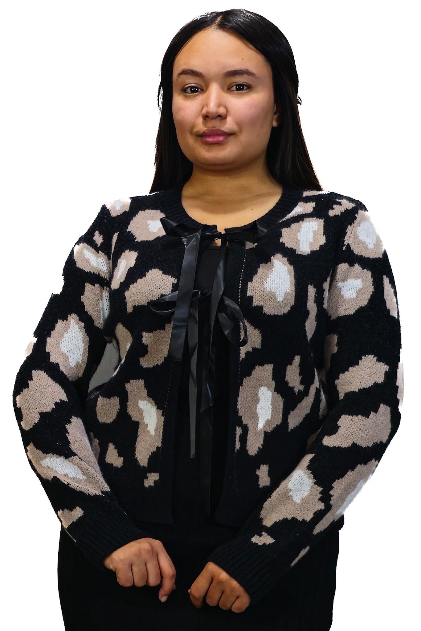 Chaleco de Lana Animal Print