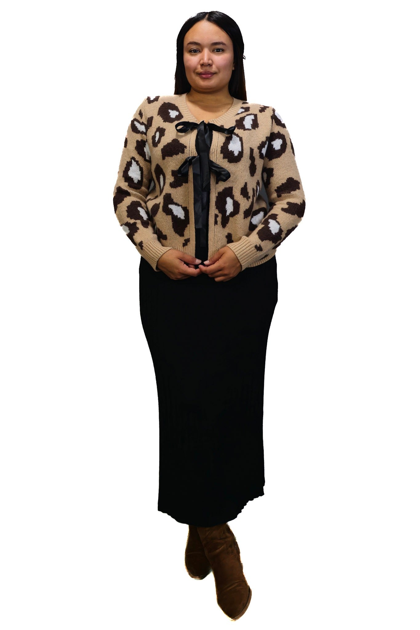 Chaleco de Lana Animal Print