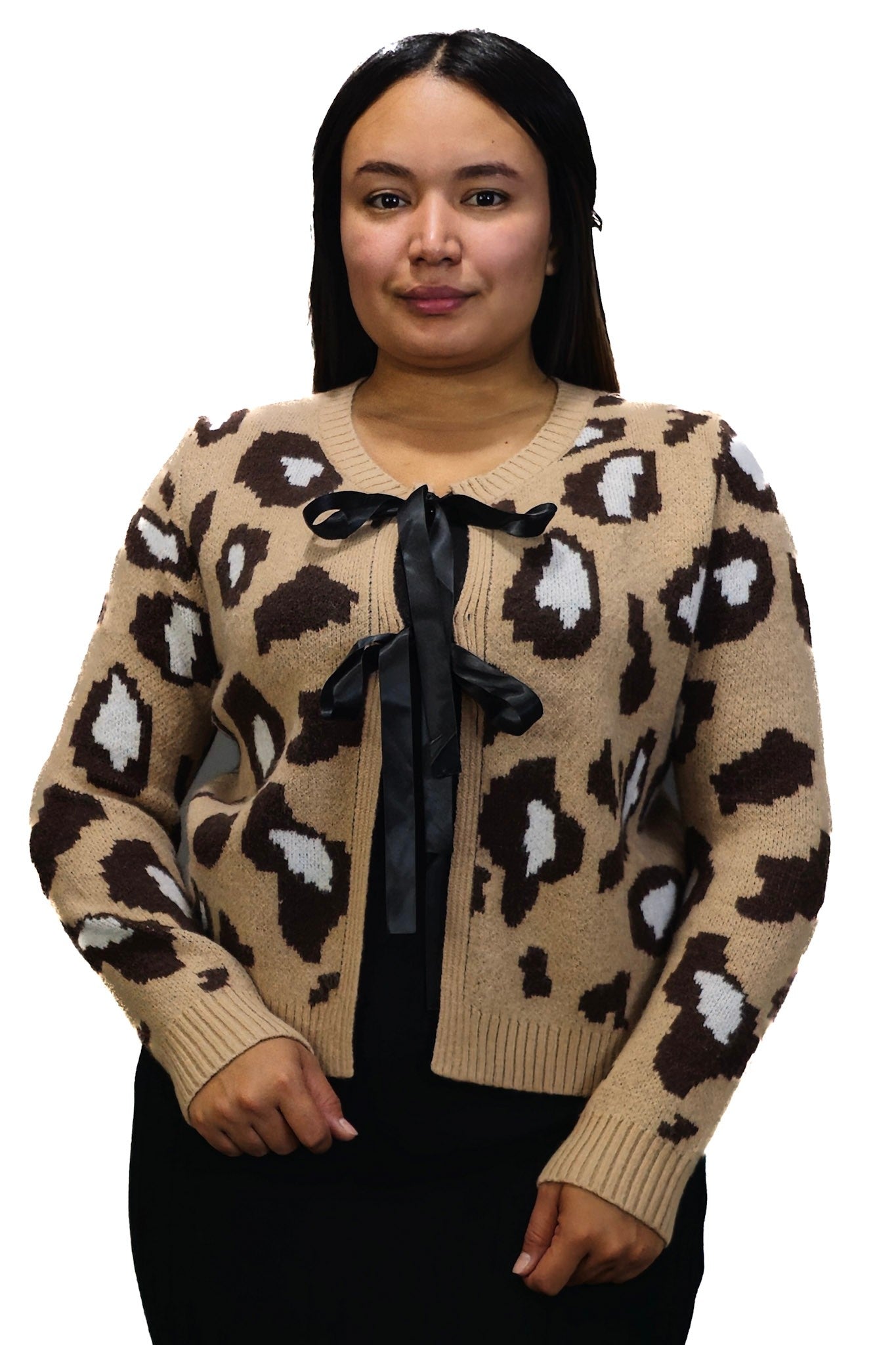 Chaleco de Lana Animal Print