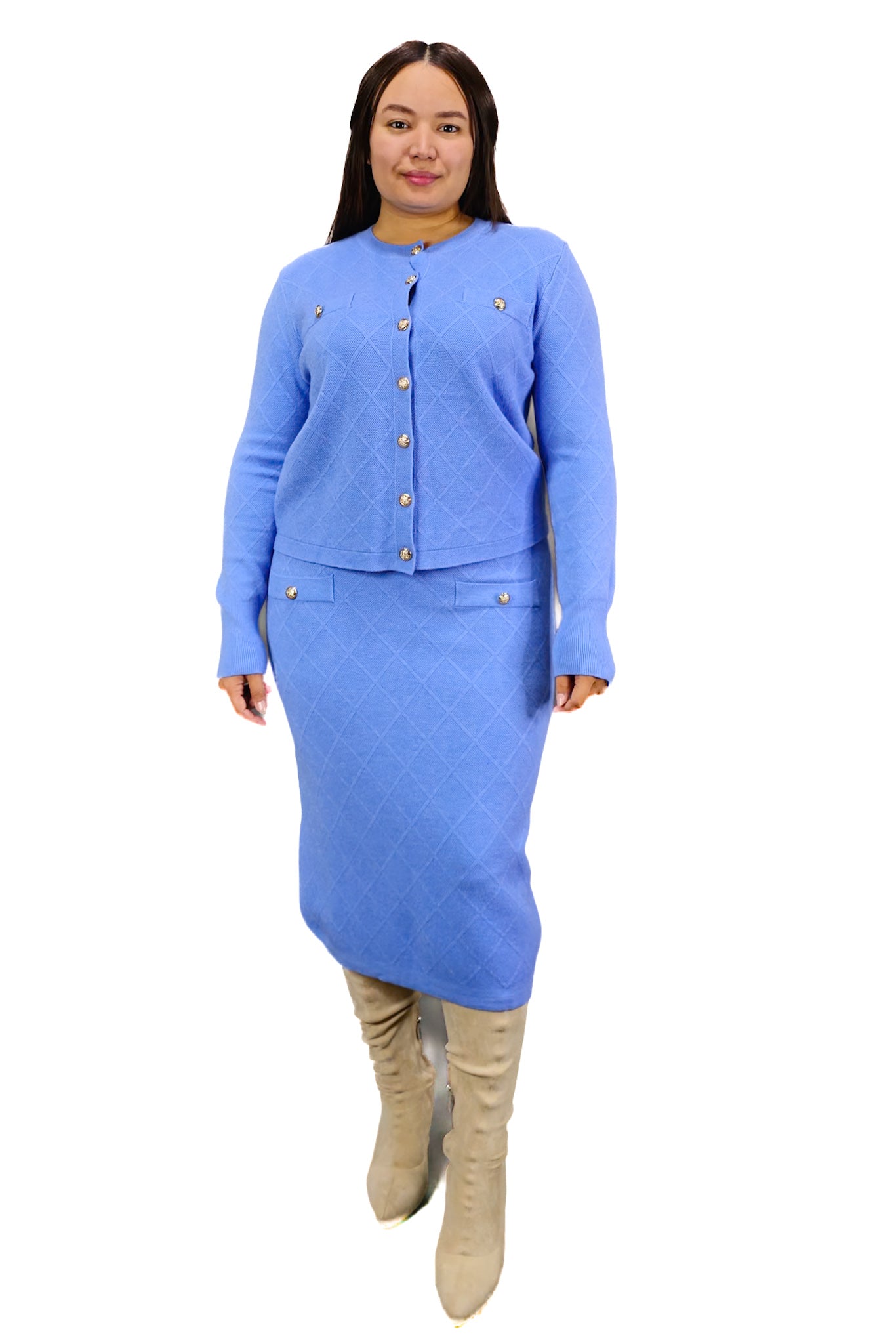 Conjunto de Lanilla Celeste