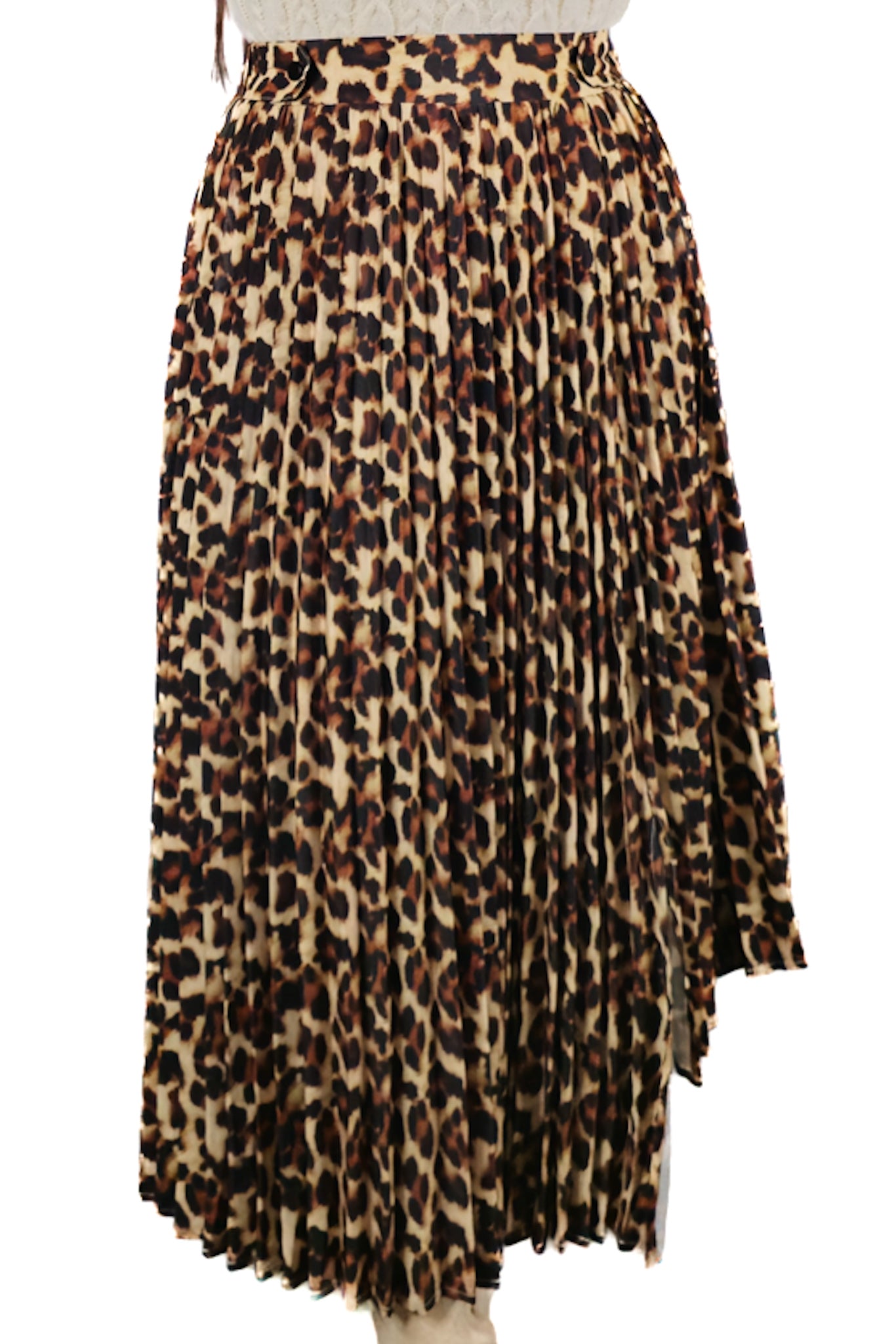 Falda Plisada Animal Print