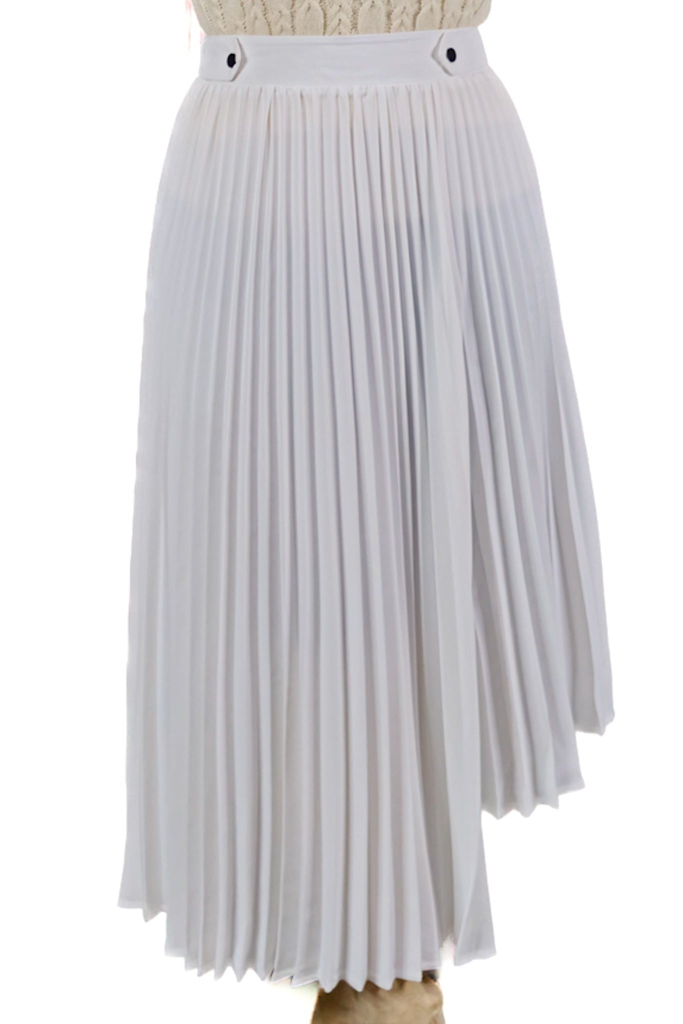 Falda Plisada Blanca