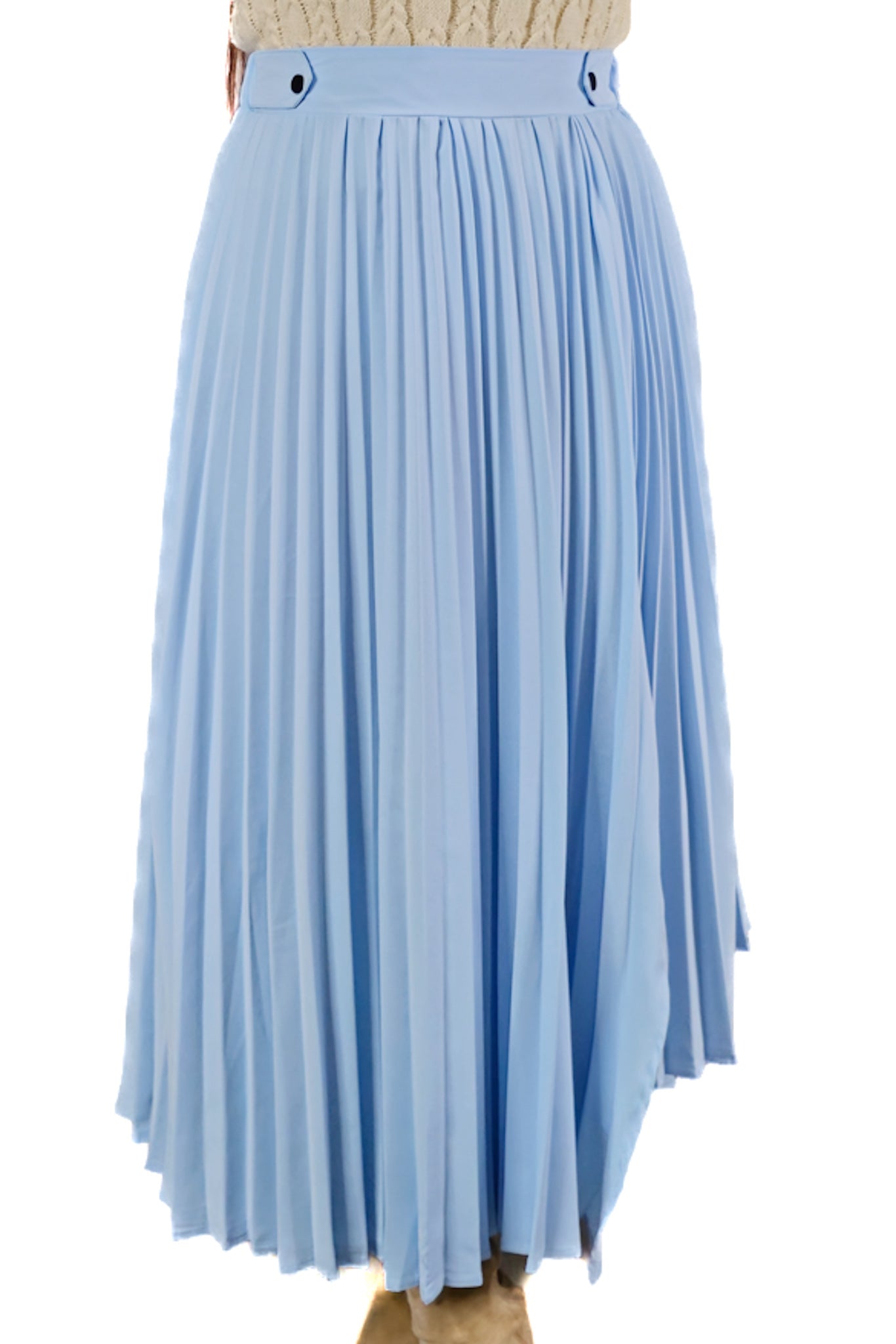 Falda Plisada Celeste