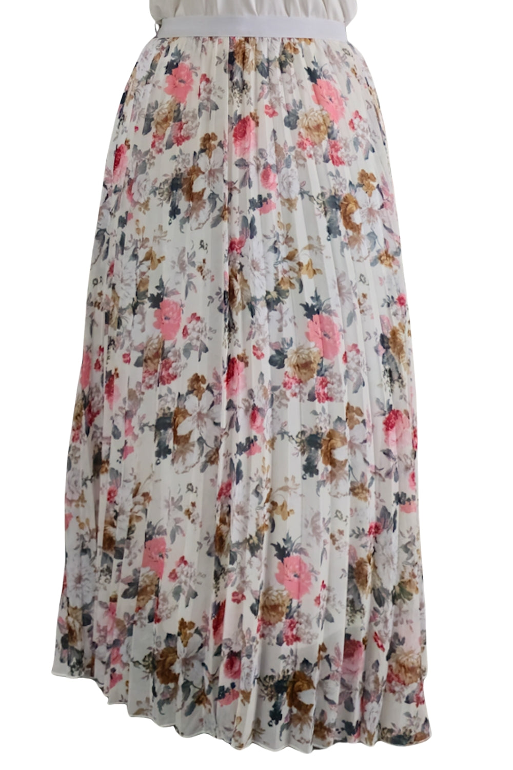 Maxi Falda Plisada Flores Eloise