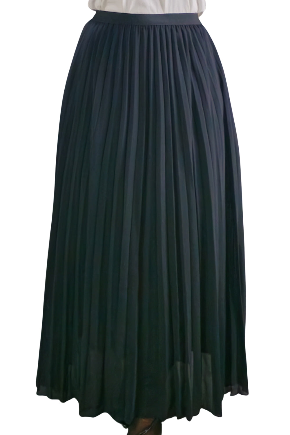 Maxi Falda Plisada Unicolor Lorraine