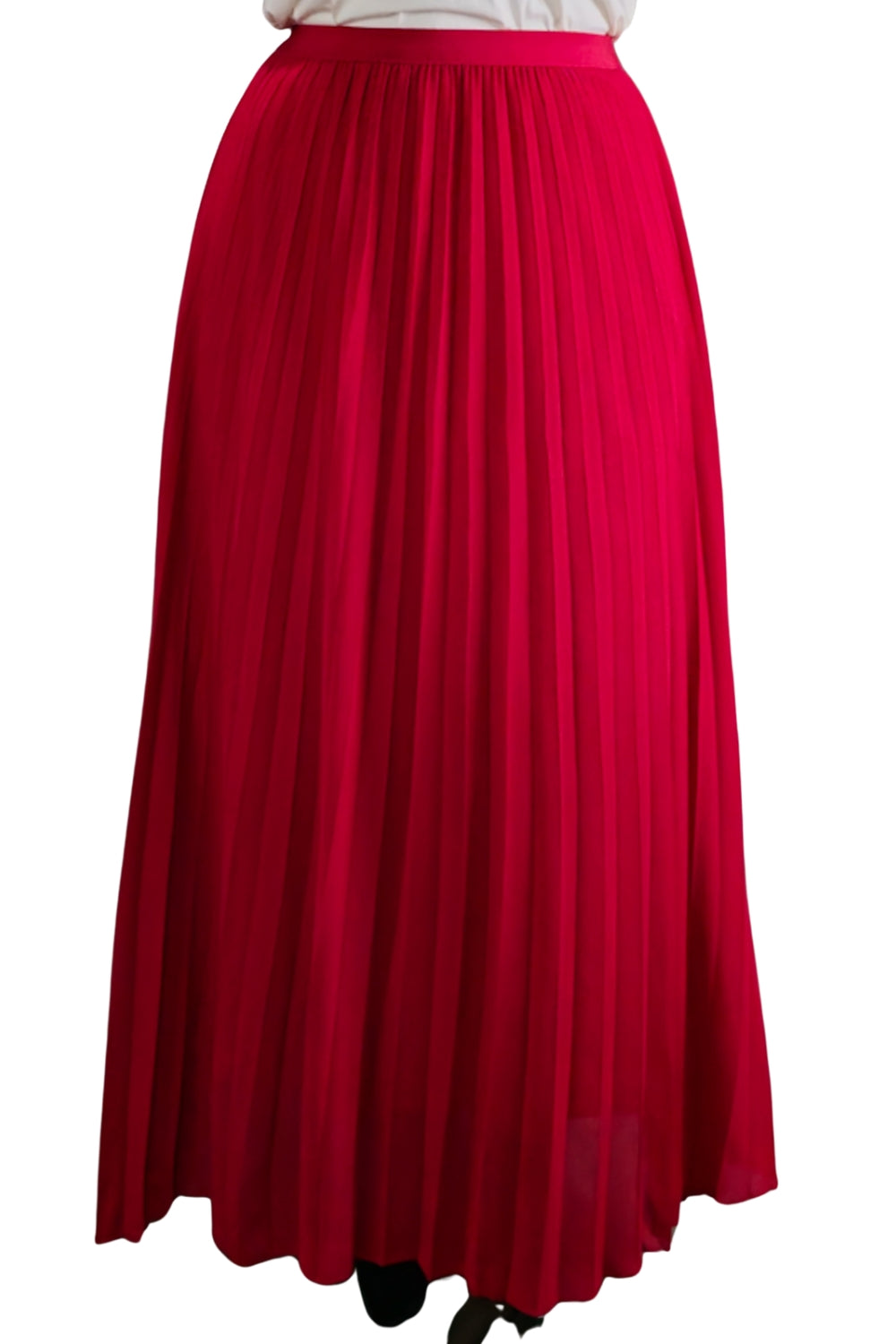 Maxi Falda Plisada Unicolor Lorraine