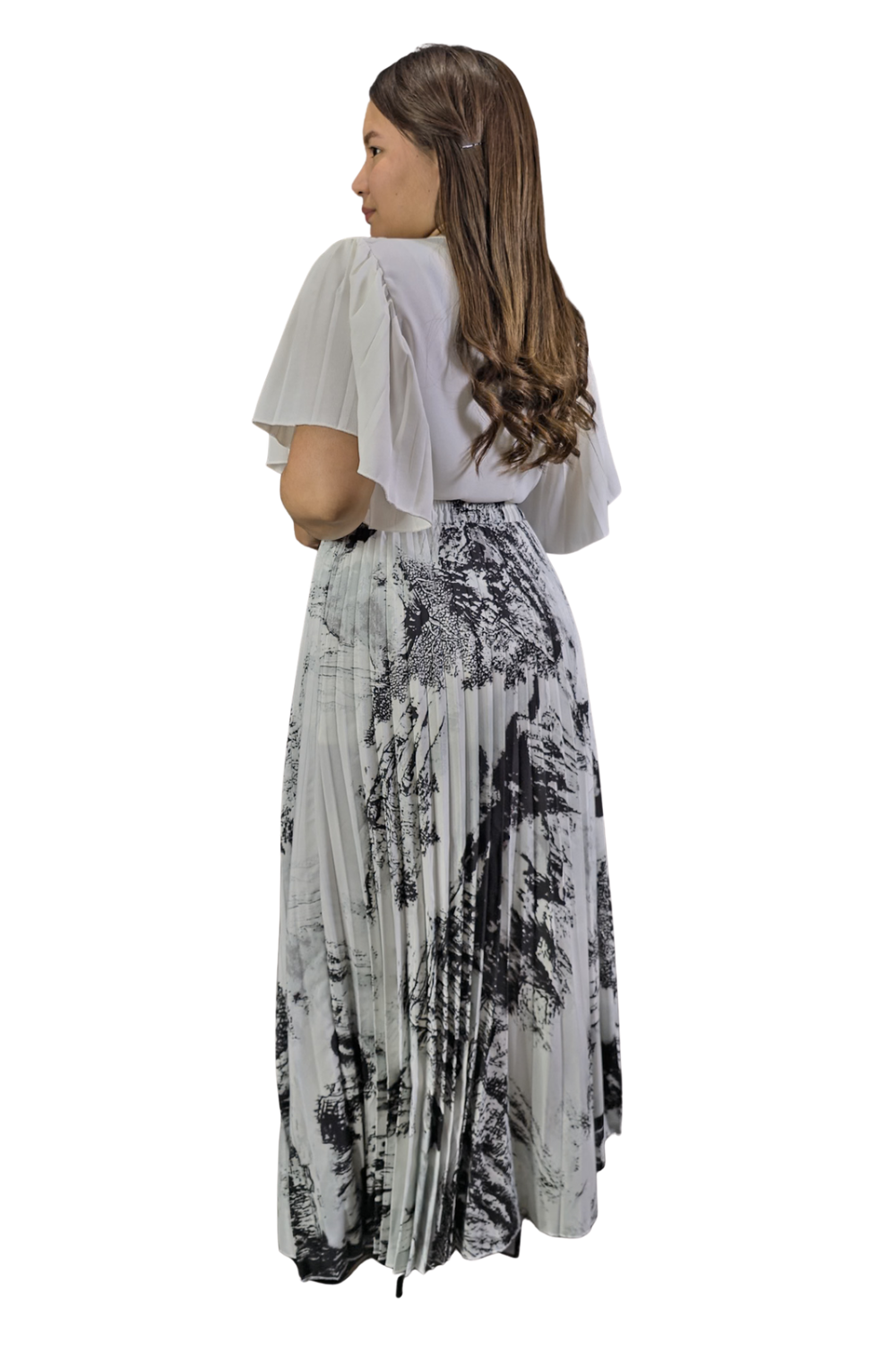Maxi Falda Plisada Amber