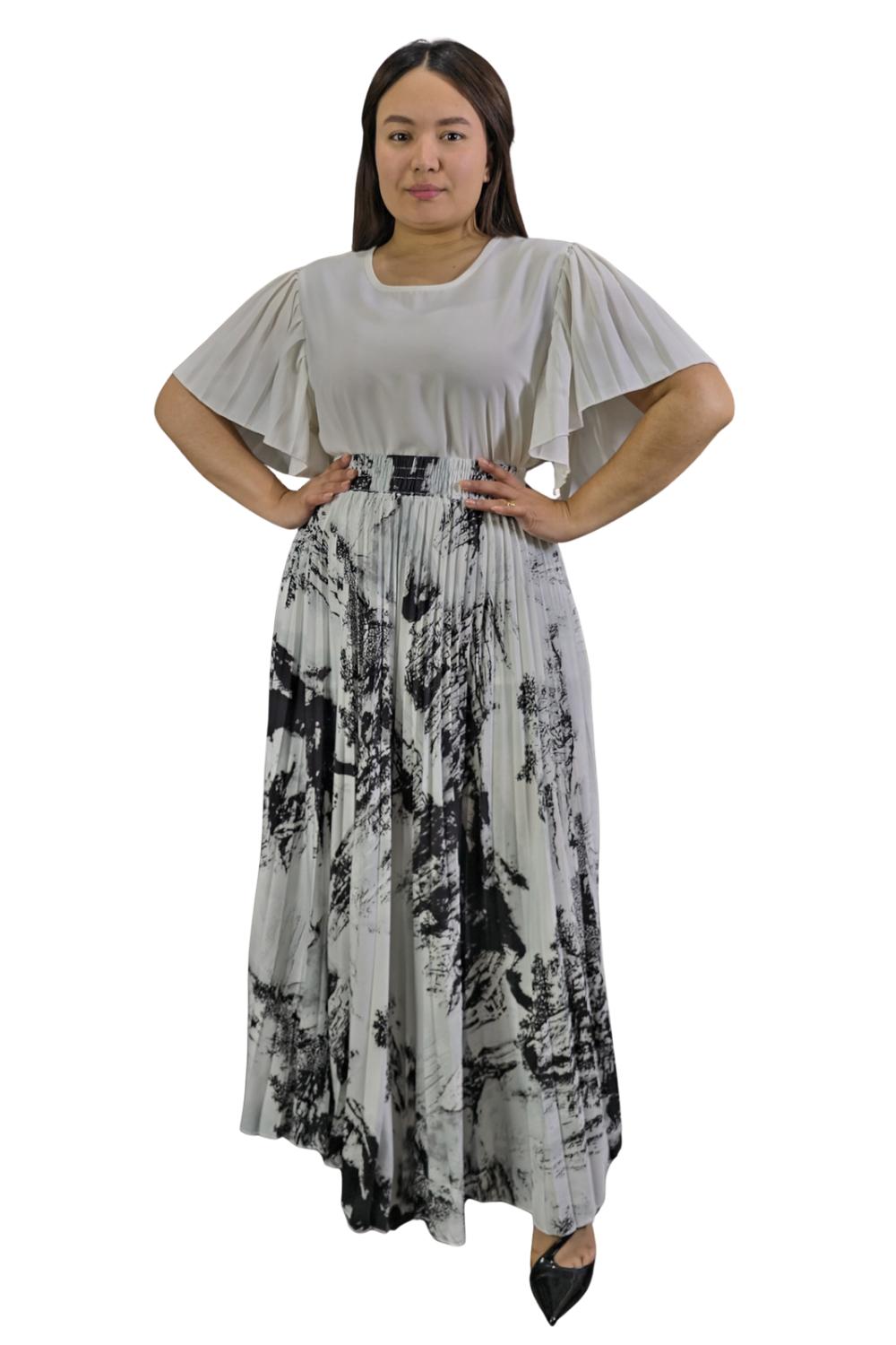 Maxi Falda Plisada Amber