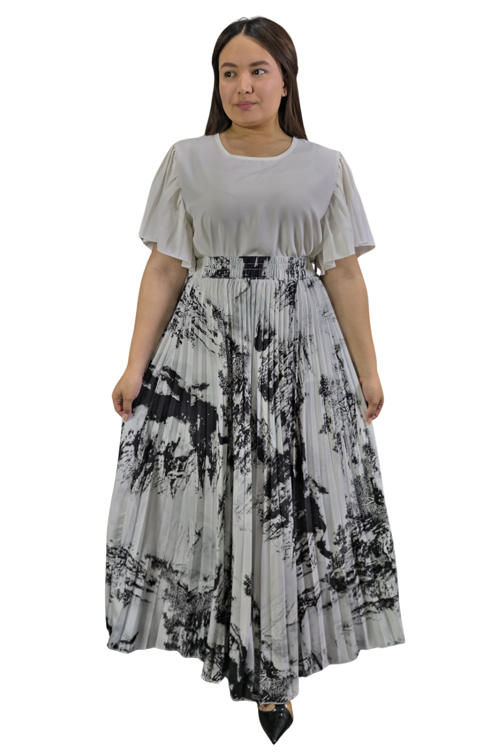 Maxi Falda Plisada Amber