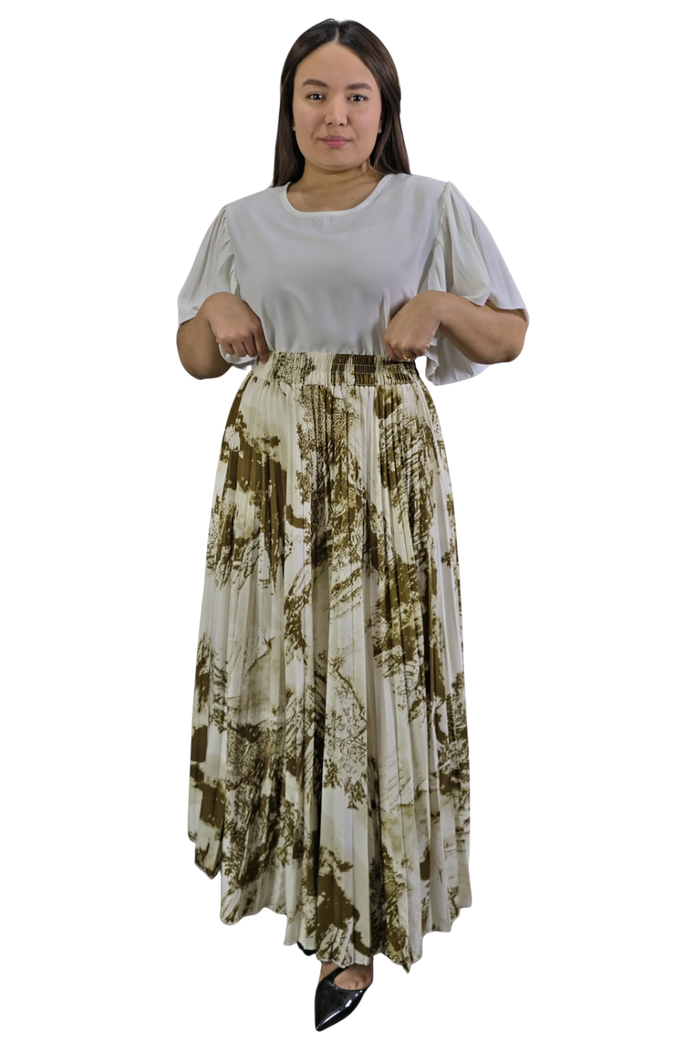 Maxi Falda Plisada Amber