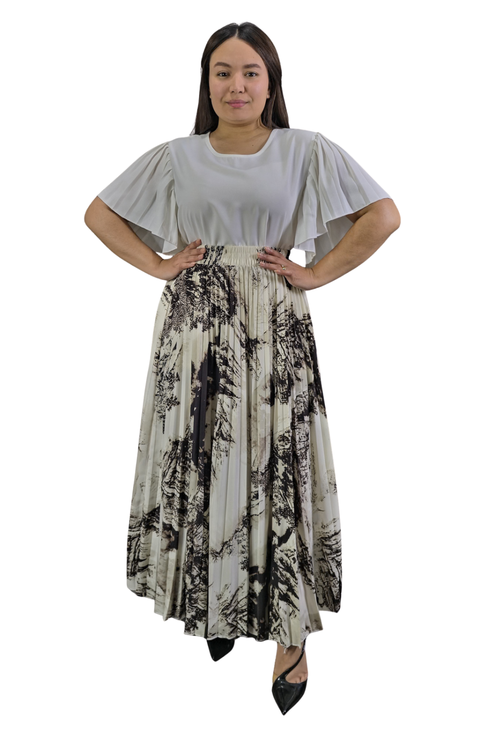Maxi Falda Plisada Amber
