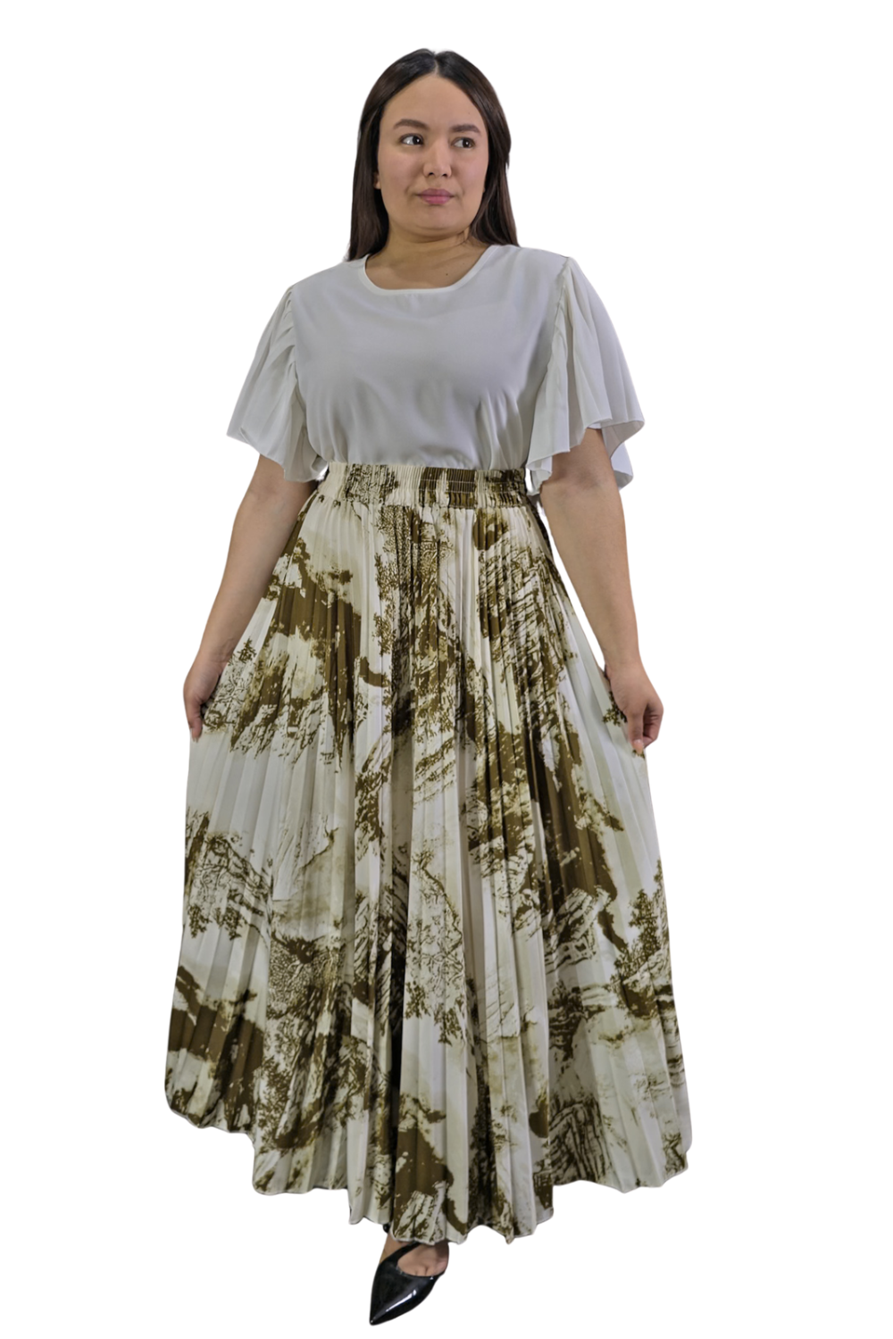 Maxi Falda Plisada Amber