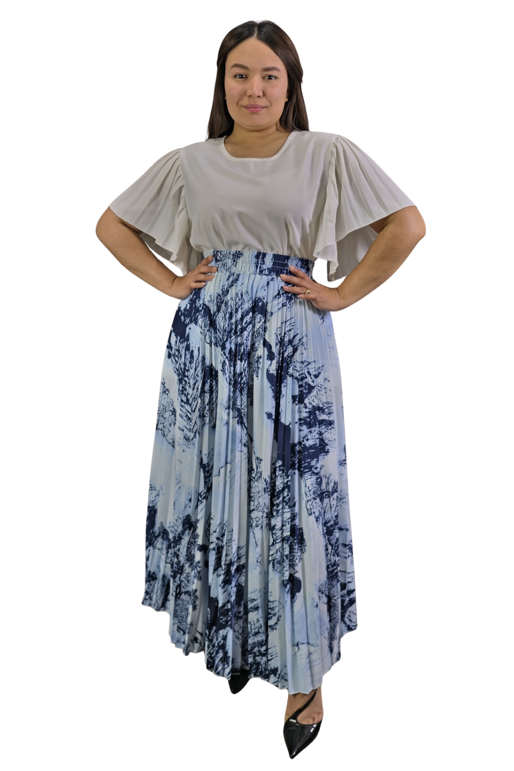 Maxi Falda Plisada Amber