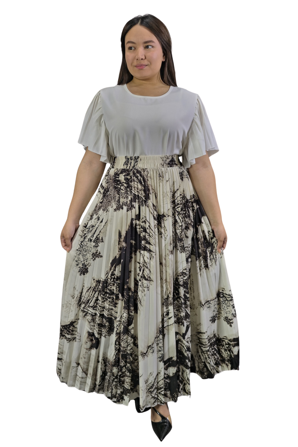 Maxi Falda Plisada Amber