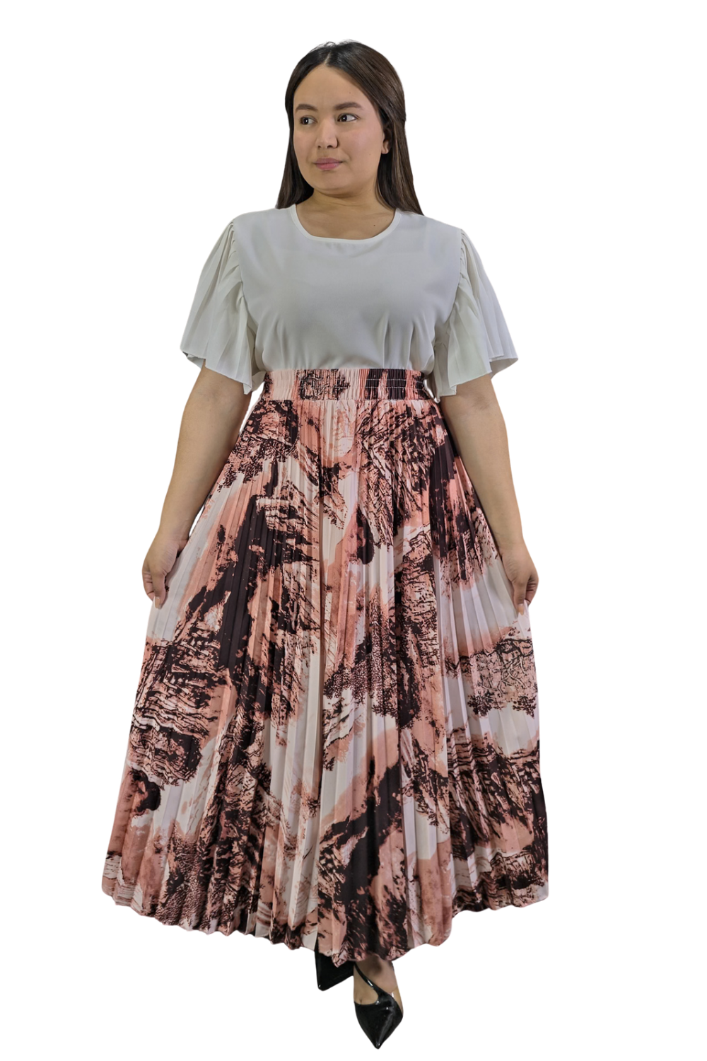 Maxi Falda Plisada Amber