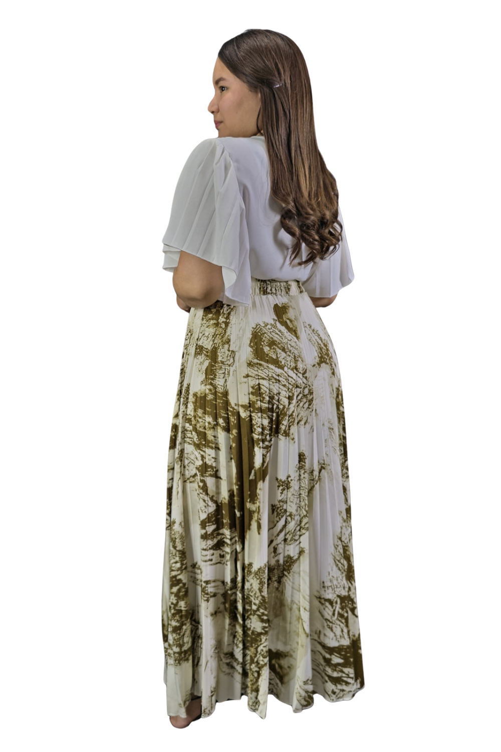 Maxi Falda Plisada Amber