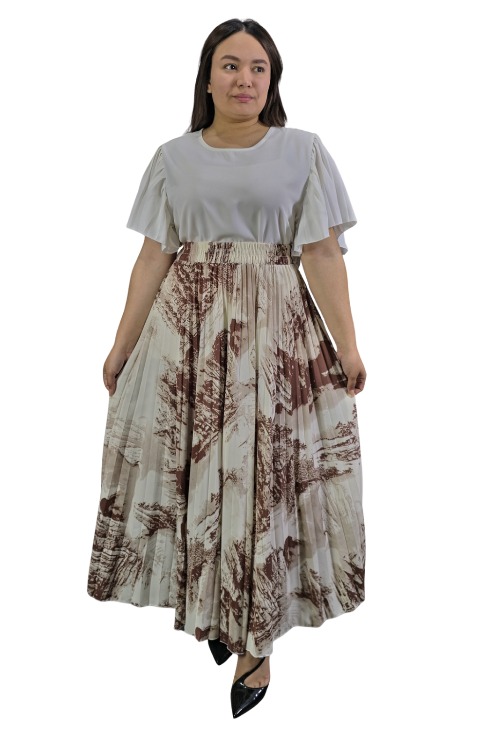 Maxi Falda Plisada Amber