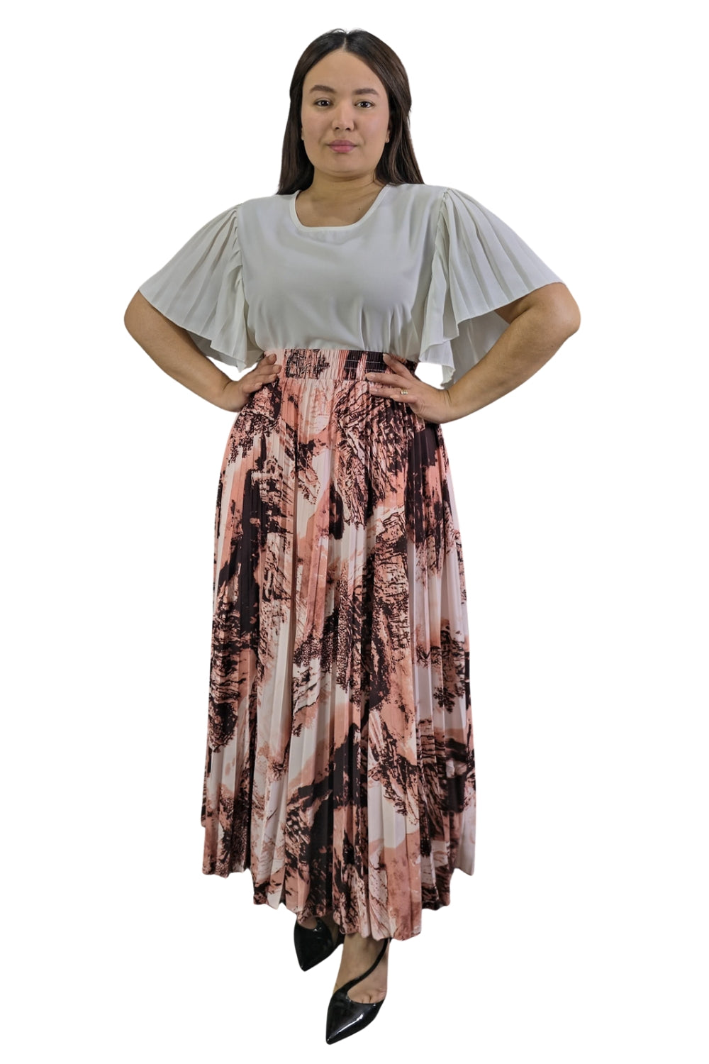 Maxi Falda Plisada Amber