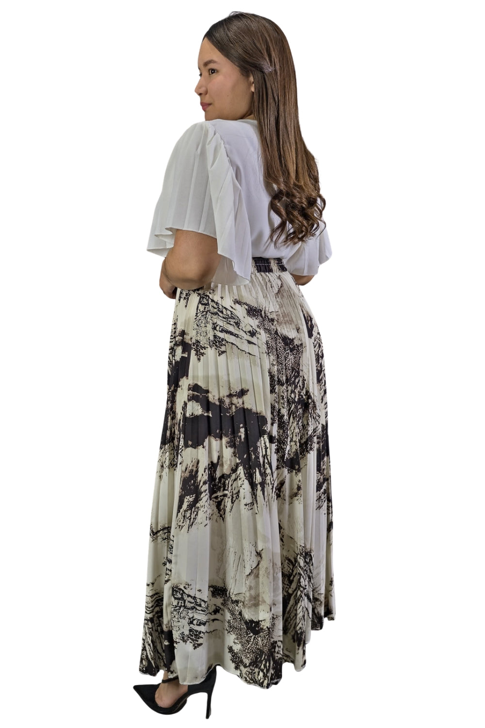 Maxi Falda Plisada Amber