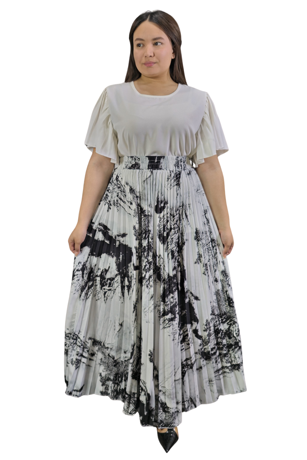 Maxi Falda Plisada Amber
