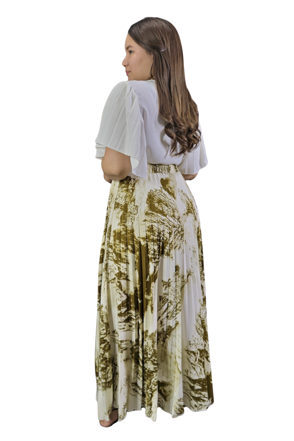 Maxi Falda Plisada Amber