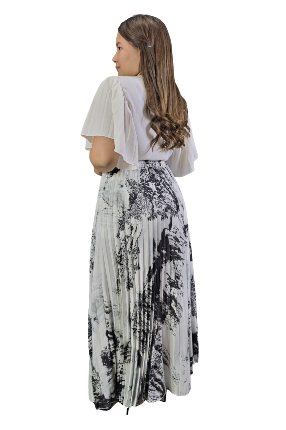 Maxi Falda Plisada Amber
