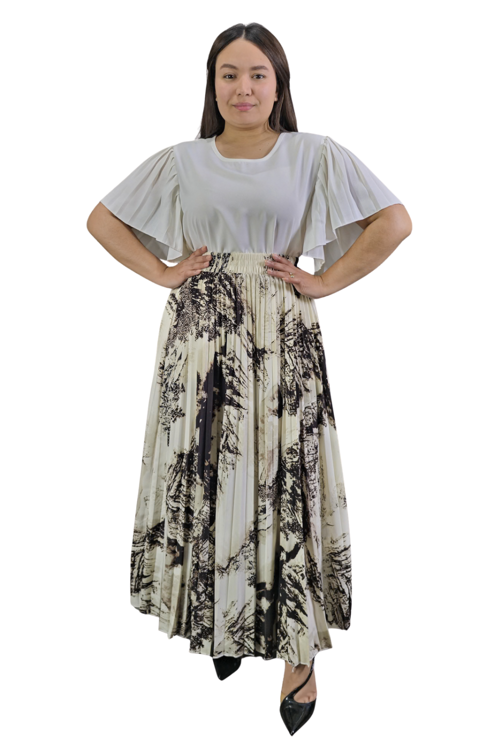 Maxi Falda Plisada Amber