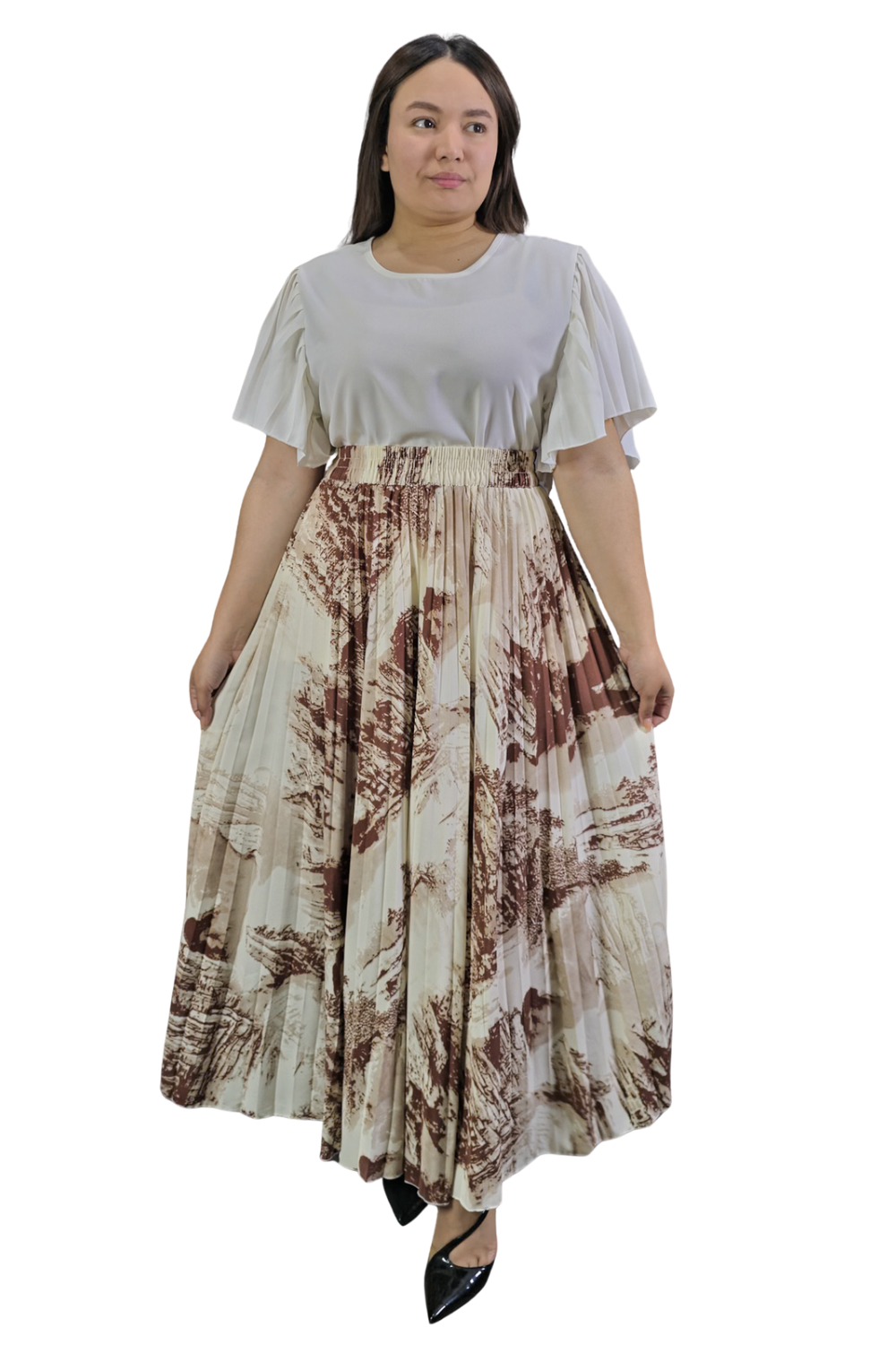 Maxi Falda Plisada Amber