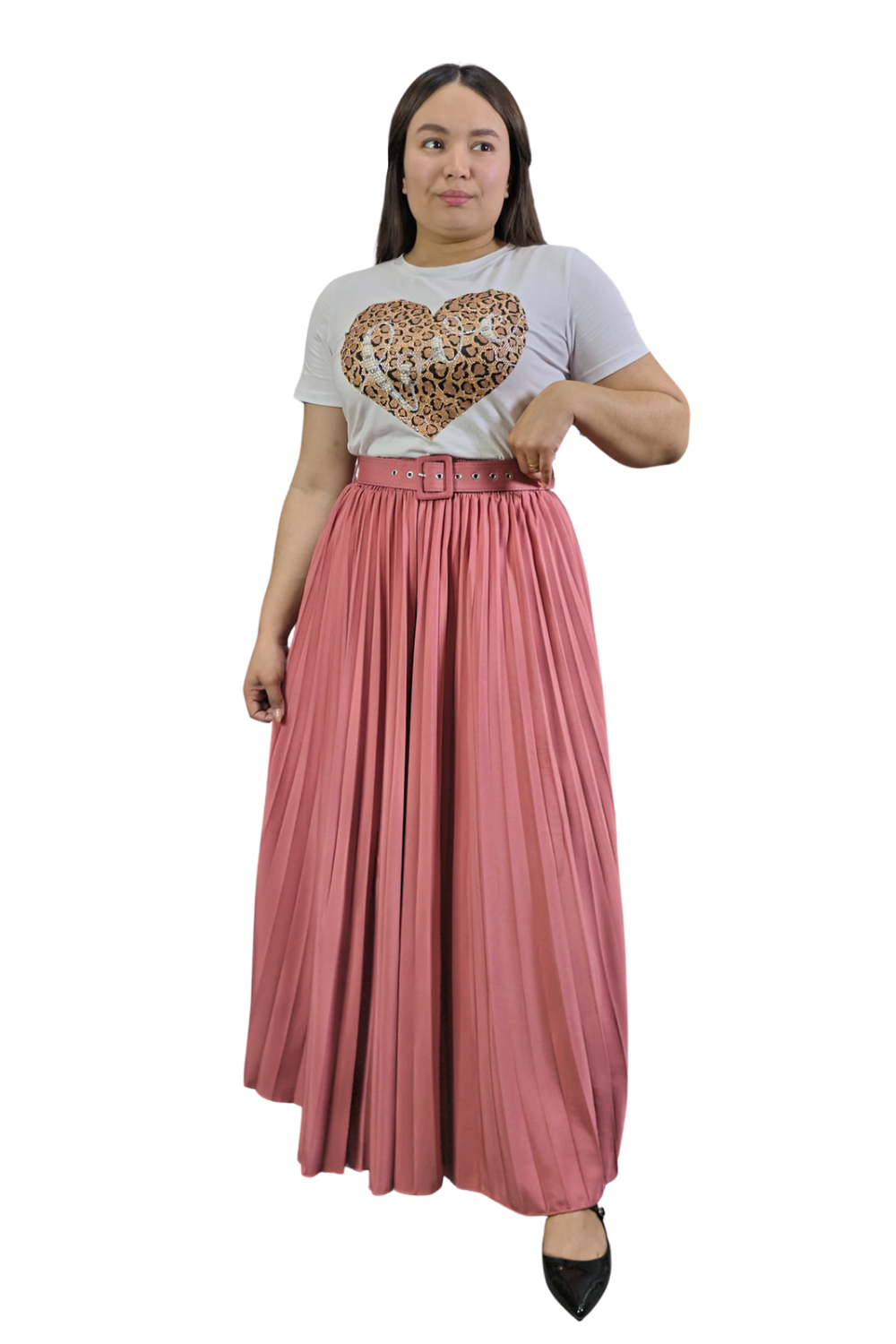 Maxi Falda Plisada Grace