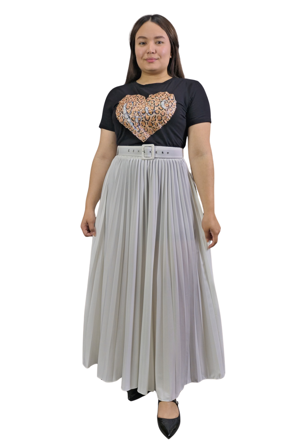 Maxi Falda Plisada Grace