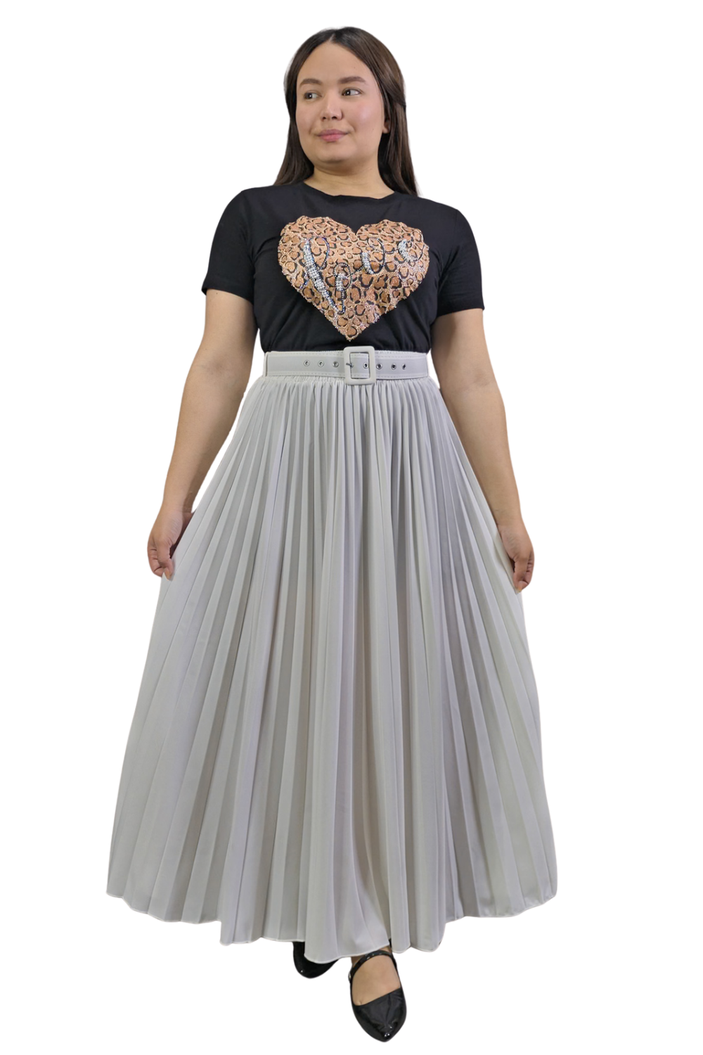 Maxi Falda Plisada Grace