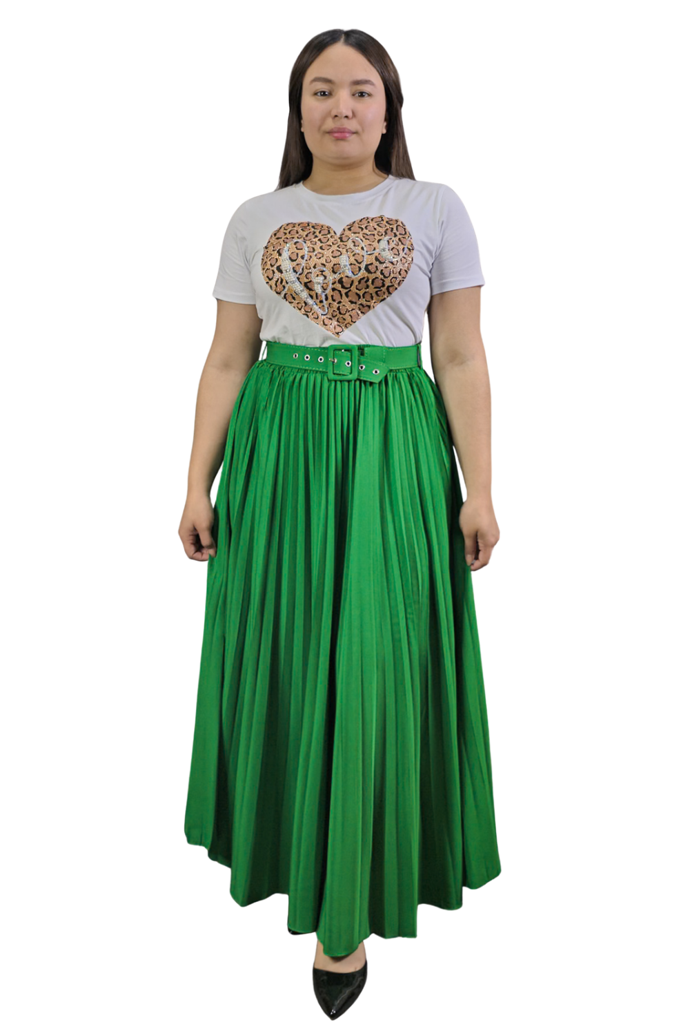 Maxi Falda Plisada Grace