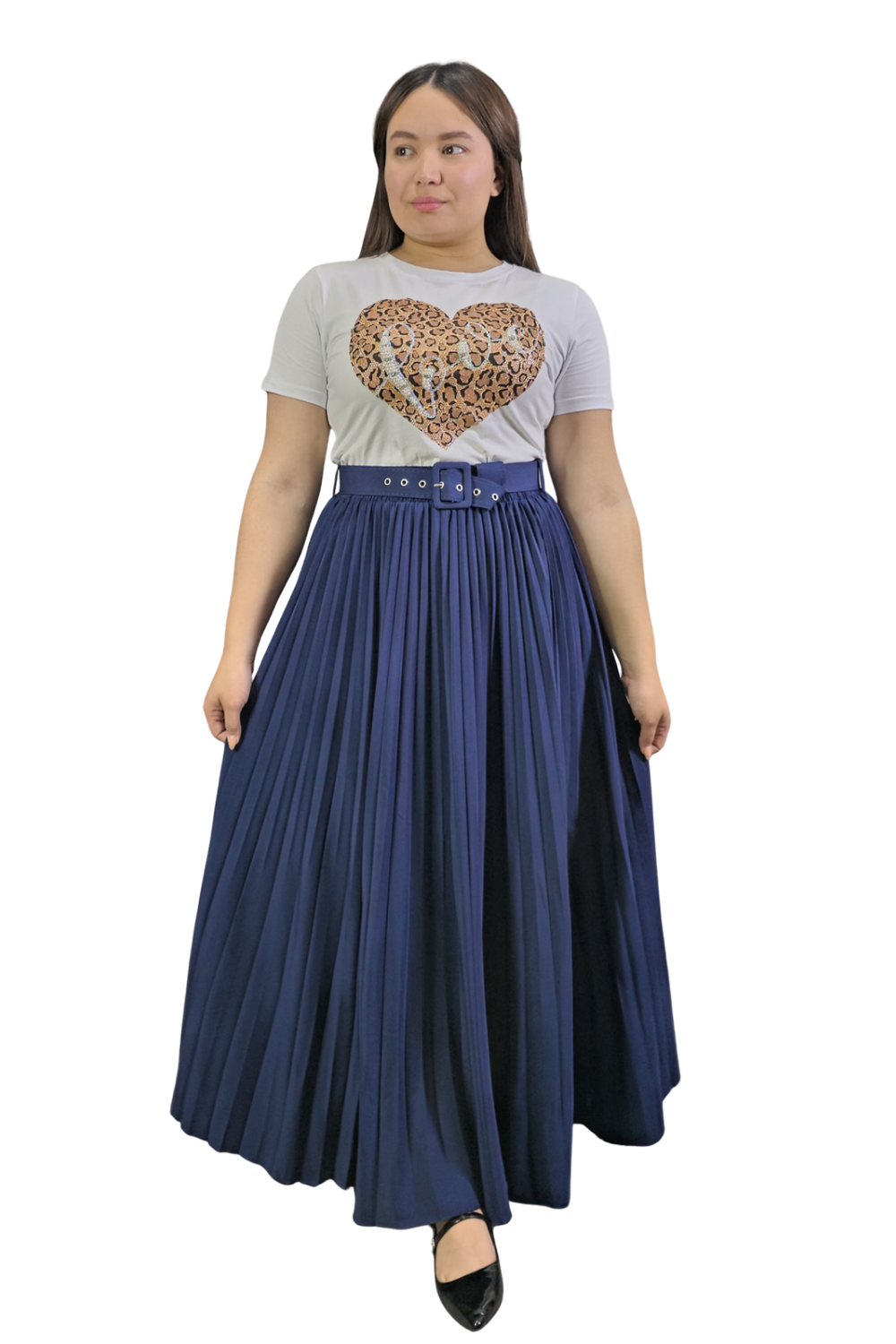 Maxi Falda Plisada Grace