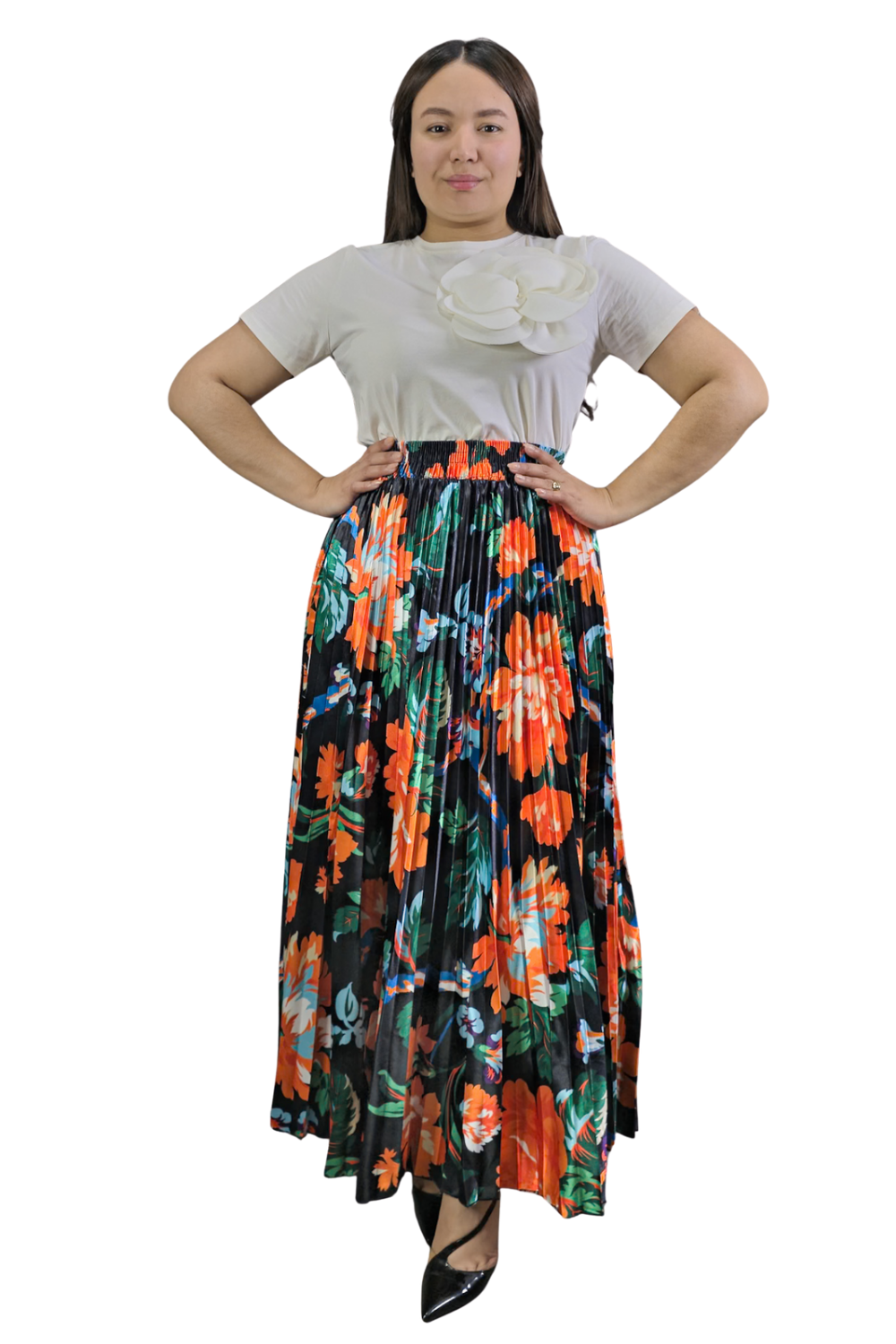 Maxi Falda Plisada Freya