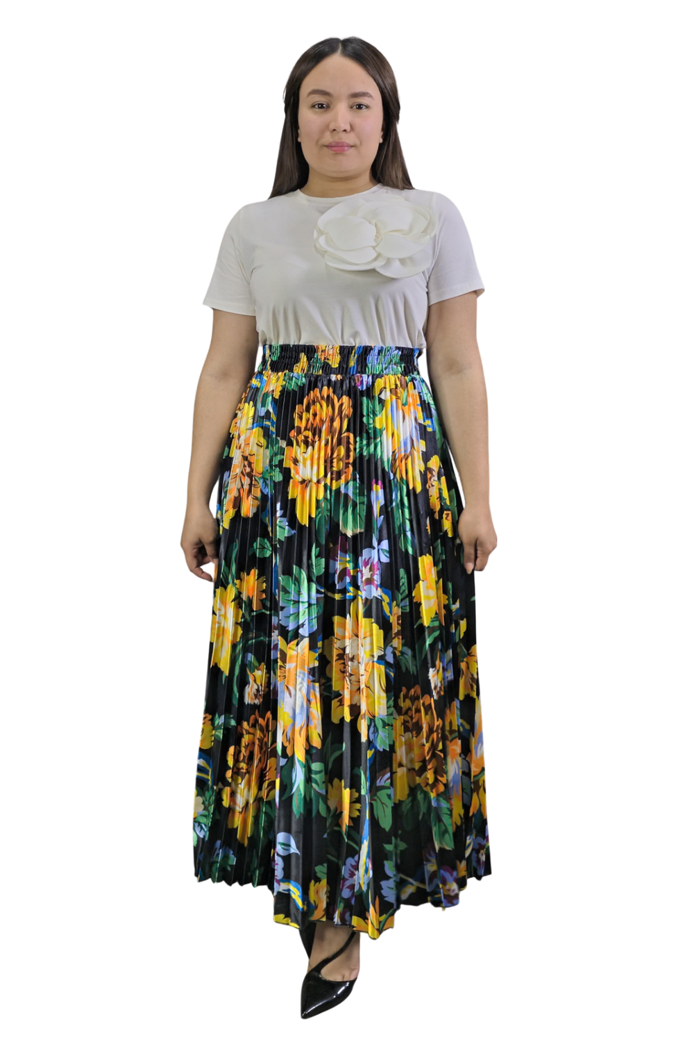 Maxi Falda Plisada Freya