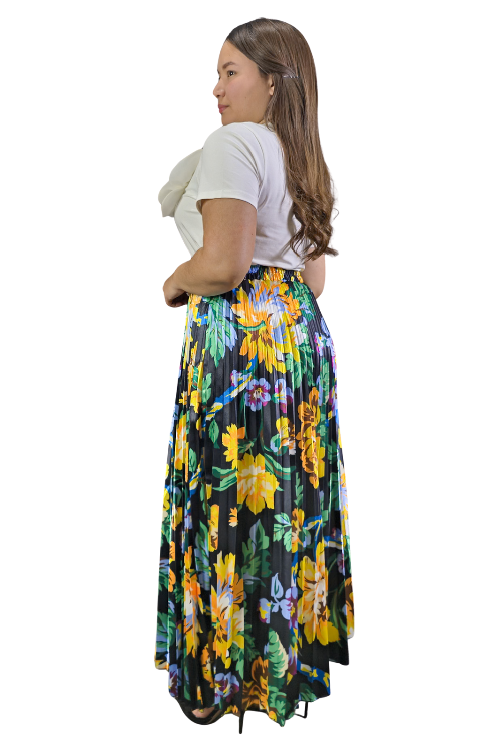 Maxi Falda Plisada Freya