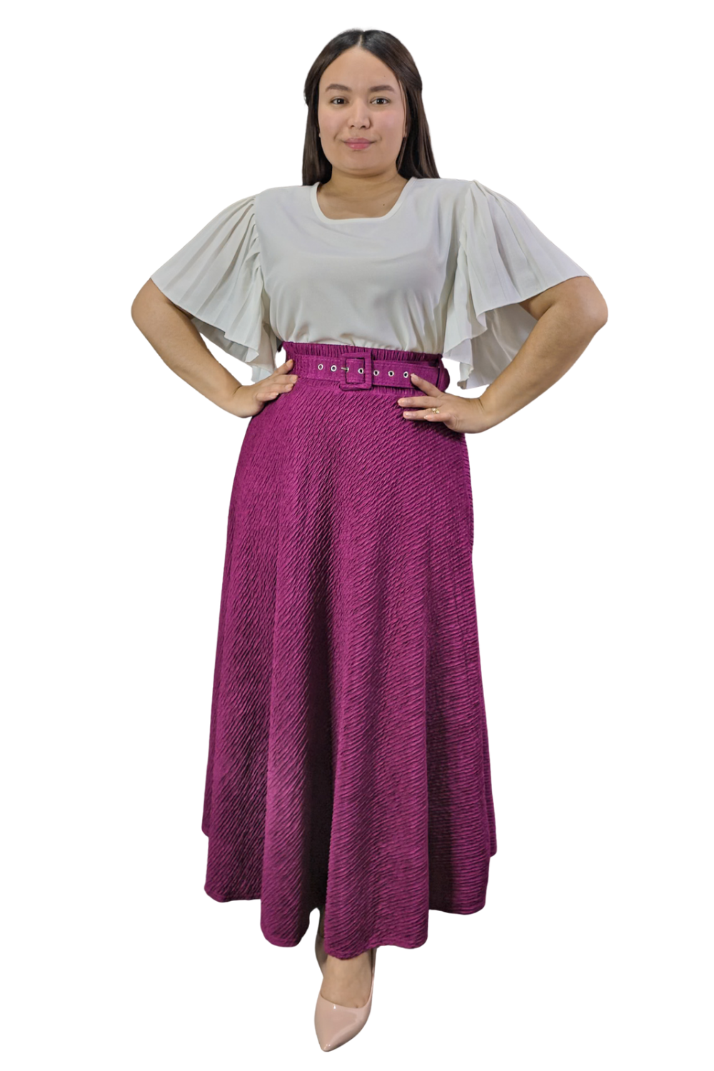 Maxi Falda Texturizada Molly