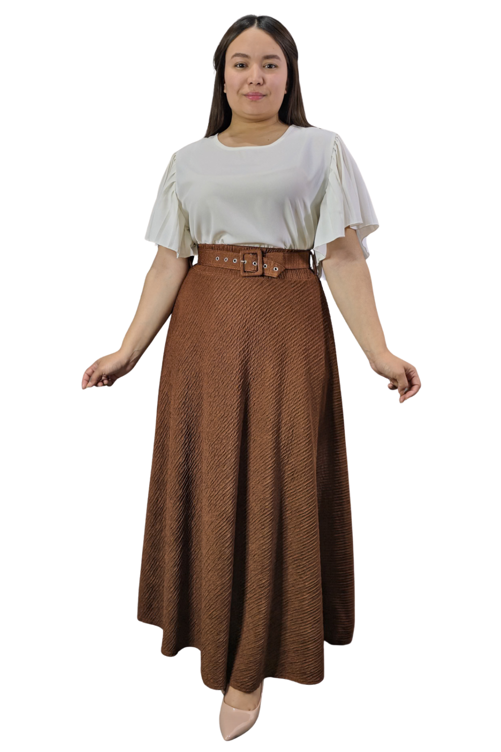 Maxi Falda Texturizada Molly