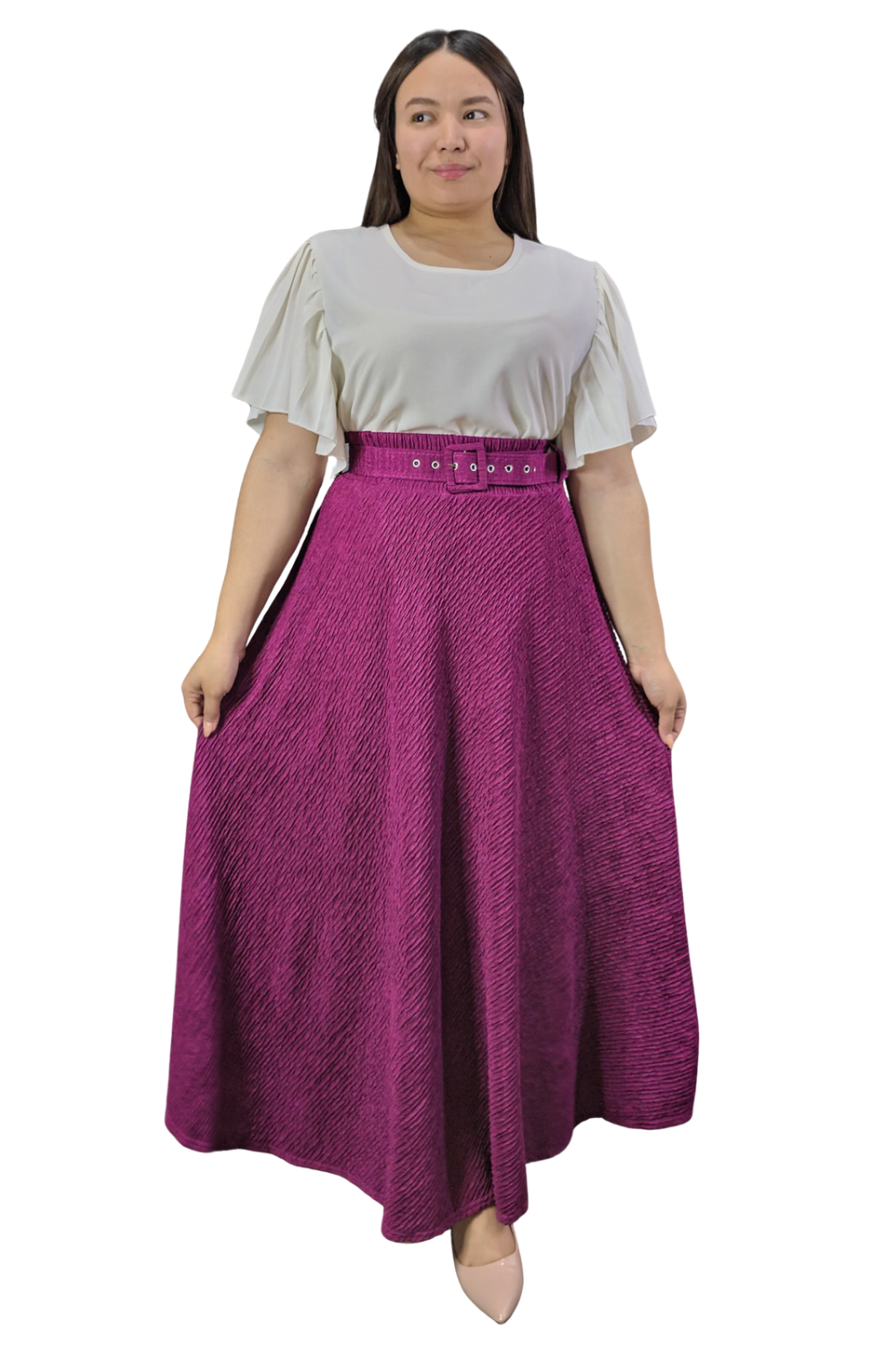 Maxi Falda Texturizada Molly
