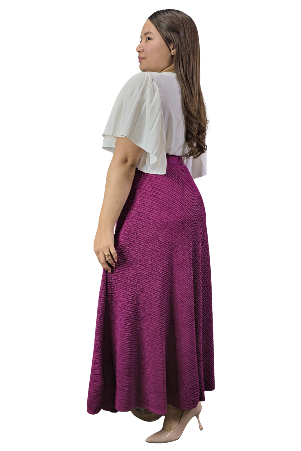 Maxi Falda Texturizada Molly