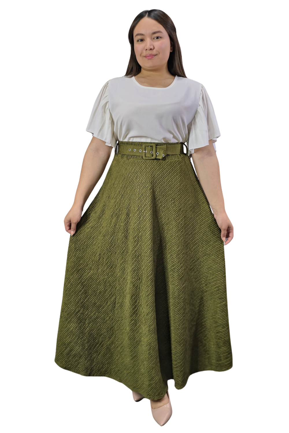 Maxi Falda Texturizada Molly