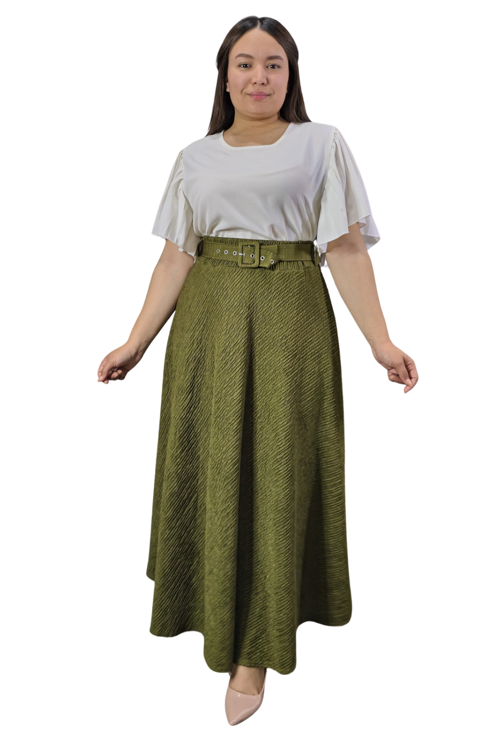 Maxi Falda Texturizada Molly
