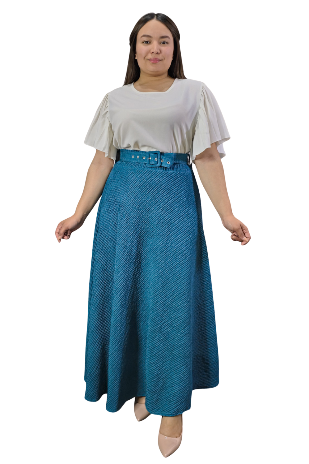 Maxi Falda Texturizada Molly