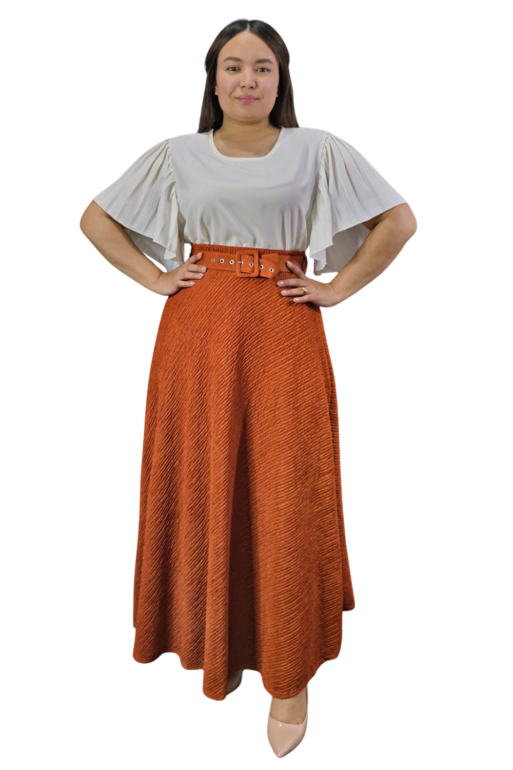 Maxi Falda Texturizada Molly